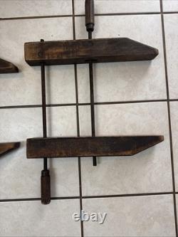 HARGRAVE Wood Clamps 18 X 22 Cabinetmaker / Victorian Matched Pair