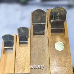 Hand Plane Blades Set Four Steel Rusty Chipped Used Timeworn Condition