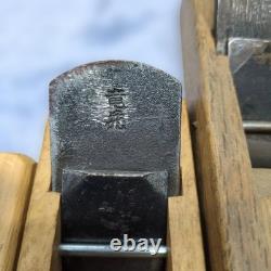 Hand Plane Blades Set Four Steel Rusty Chipped Used Timeworn Condition