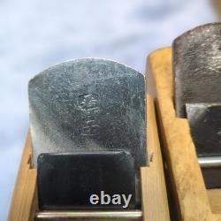 Hand Plane Blades Set Four Steel Rusty Chipped Used Timeworn Condition