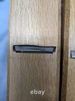 Hand Plane Blades Set Four Steel Rusty Chipped Used Timeworn Condition