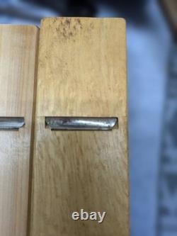 Hand Plane Blades Set Four Steel Rusty Chipped Used Timeworn Condition