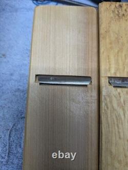 Hand Plane Blades Set Four Steel Rusty Chipped Used Timeworn Condition