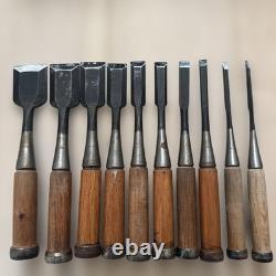 Higashi Kinji Nomi 10pc Gouge Set Hand Tools Woodworking Professional Grade