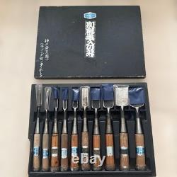 Higashi Kinji Nomi 10pc Gouge Set Hand Tools Woodworking Professional Grade