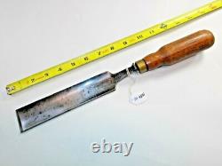 I & H SORBY Vintage 1-9/16 Wide Cut Crank Neck Woodworker's Gouge, Sheffield