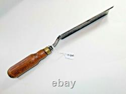 I & H SORBY Vintage 1-9/16 Wide Cut Crank Neck Woodworker's Gouge, Sheffield