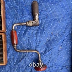 IRWIN Vintage Drill Bit Set Holdall No. 732-10 IN Brace Woodworking Tool