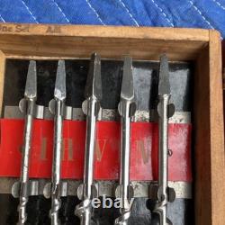 IRWIN Vintage Drill Bit Set Holdall No. 732-10 IN Brace Woodworking Tool