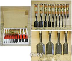 JAPANESE CHISEL NOMI Set of 10 all From Japan b83