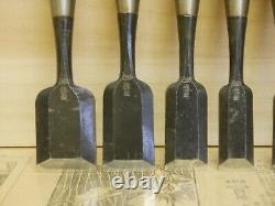 JAPANESE CHISEL NOMI Set of 10 all From Japan b83