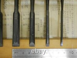 JAPANESE CHISEL NOMI Set of 10 all From Japan b83