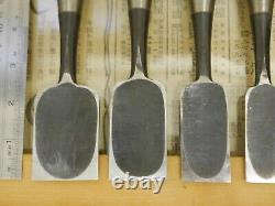 JAPANESE CHISEL NOMI Set of 10 all From Japan b83