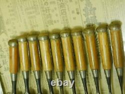 JAPANESE CHISEL NOMI Set of 10 all From Japan b83