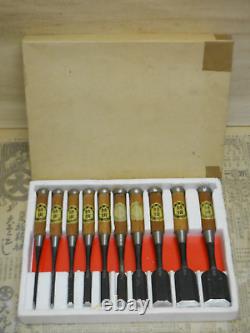 JAPANESE CHISEL NOMI Set of 10 all From Japan b83