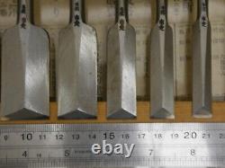 JAPANESE DOVETAIL CHISEL Sinogi-style Nomi Ichisada Set of 10 JAPAN b73