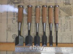 JAPANESE DOVETAIL CHISEL Sinogi-style Nomi Set of 6 from JAPAN b74