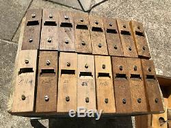 JOB LOT OF VINTAGE WOODWORKING PLANES IN VINTAGE WOODEN BOX 15x10x5