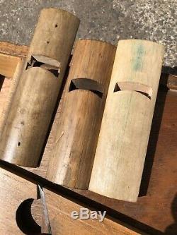 JOB LOT OF VINTAGE WOODWORKING PLANES IN VINTAGE WOODEN BOX 15x10x5