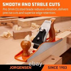 JORGENSEN No. 5 Hand Planer Wood Planer for Flattening Jack Plane for Woodworking