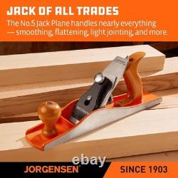 JORGENSEN No. 5 Hand Planer Wood Planer for Flattening Jack Plane for Woodworking