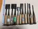 Japanese Carpenter Engraving Tool 11pcs/set Woodworking Gouges Tools Japan