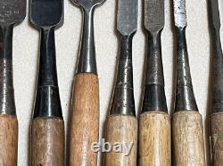 Japanese Carpenter Engraving Tool 11pcs/set Woodworking Gouges Tools Japan Japanese Carpenter Engraving Tool 11pcs/set Woodworking Gouges Tools Japan