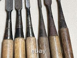 Japanese Carpenter Engraving Tool 11pcs/set Woodworking Gouges Tools Japan Japanese Carpenter Engraving Tool 11pcs/set Woodworking Gouges Tools Japan