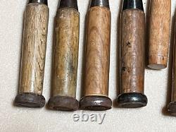 Japanese Carpenter Engraving Tool 11pcs/set Woodworking Gouges Tools Japan Japanese Carpenter Engraving Tool 11pcs/set Woodworking Gouges Tools Japan