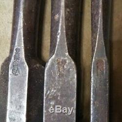 Japanese Carpenter Tool Nomi 7 Chisels Set Woodworking DIY F/S From Japan. (D88)
