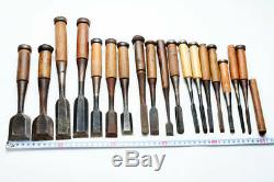 Japanese Carpenter Tool Nomi Traditional 18 Wood Chisels Set DIY Woodworking TRK