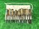 Japanese Carpentry Tools Nomi Chisels 16-Piece Set Vintage Style