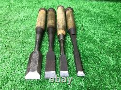 Japanese Carpentry Tools Nomi Chisels 16-Piece Set Vintage Style