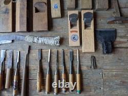 Japanese Carpentry Woodworking Tool Bulk Sale Plane Kanna Chisel Nomi Billhook