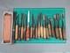 Japanese Chisel Lot of 18 Nomi Woodworking Carpentry Tools with Sharpening Stone