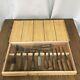 Japanese Chisel NOMI Vintage Carpenter Tool 13 set used withcase from Japan DIY FS