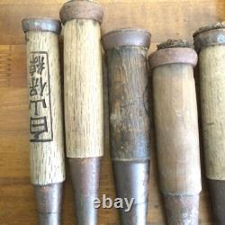 Japanese Chisel Nomi Carpenter Tool Huge Lot Set Hand Tool wood working Vintage