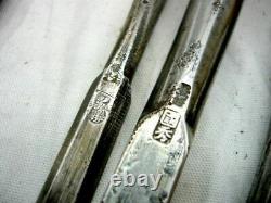 Japanese Chisel Nomi Carpenter Tool Inscription Set of 37 Woodworking Hand Tool
