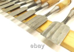 Japanese Chisel Nomi Carpenter Tool Set of 10 Hand Tool Wood Working