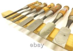 Japanese Chisel Nomi Carpenter Tool Set of 10 Hand Tool Wood Working