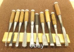 Japanese Chisel Nomi? Carpenter Tool Set of 10 Hand Tool wood working