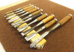 Japanese Chisel Nomi? Carpenter Tool Set of 10 Hand Tool wood working