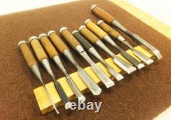 Japanese Chisel Nomi? Carpenter Tool Set of 10 Hand Tool wood working