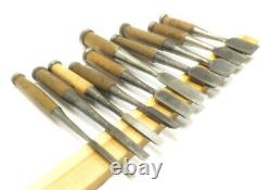 Japanese Chisel Nomi Carpenter Tool Set of 10 Hand Tool wood working