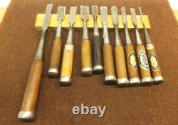 Japanese Chisel Nomi? Carpenter Tool Set of 10 Hand Tool wood working