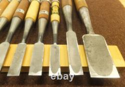 Japanese Chisel Nomi Carpenter Tool Set of 10 Hand Tool wood working