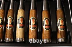 Japanese Chisel Nomi Carpenter Tool Set of 10 Hand Tool wood working Near Mint
