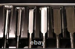Japanese Chisel Nomi Carpenter Tool Set of 10 Hand Tool wood working Near Mint