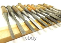 Japanese Chisel Nomi? Carpenter Tool Set of 11 Hand Tool wood working