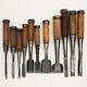 Japanese Chisel Nomi Carpenter Tool Set of 11 Hand Tool wood working #223